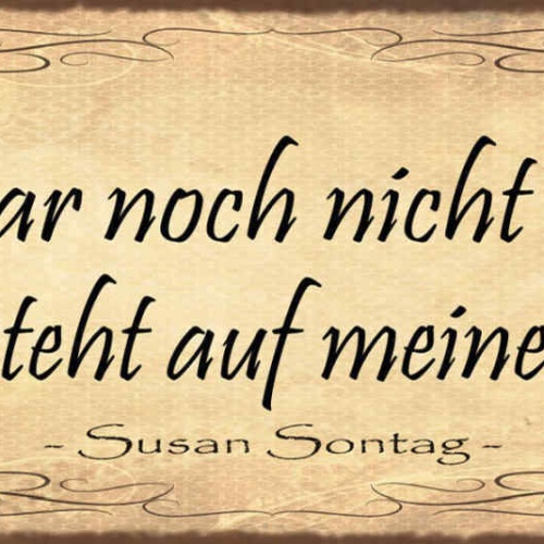 Schild Ich War Nicht Überall Aber Es Steht Auf Meiner Liste 27x10 Blech od.Holz