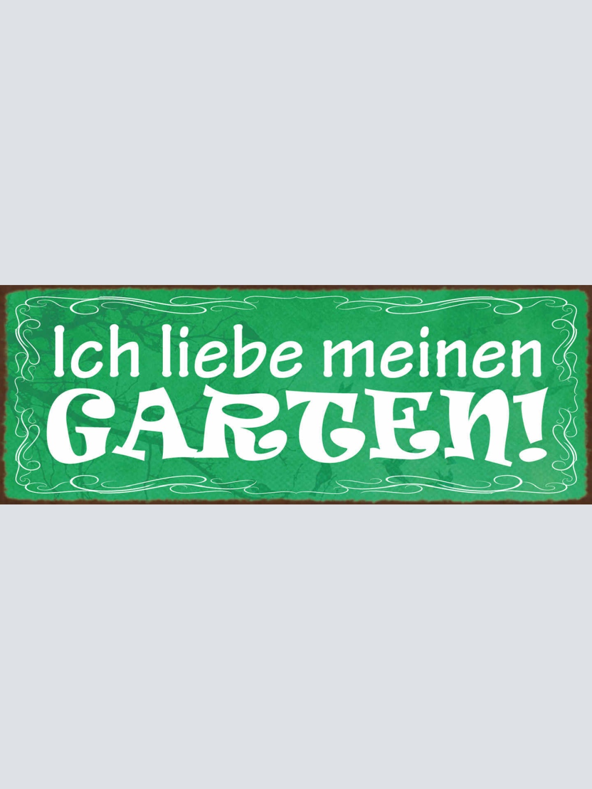 Schild Ich Liebe Meinen Garten Gärtner Hobby Pflanzen 27x10 Blech od.Holz