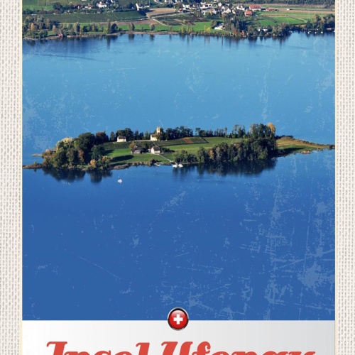 Schild Spruch Insel Ufenau Switzerland Schweiz Kirche See JW