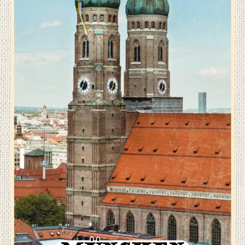 Schild Spruch München Deutschland Frauenkirche JW