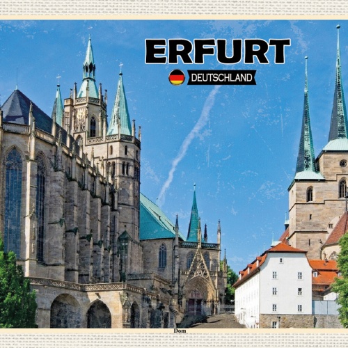 Schild Spruch Erfurt Deutschland Dom JW