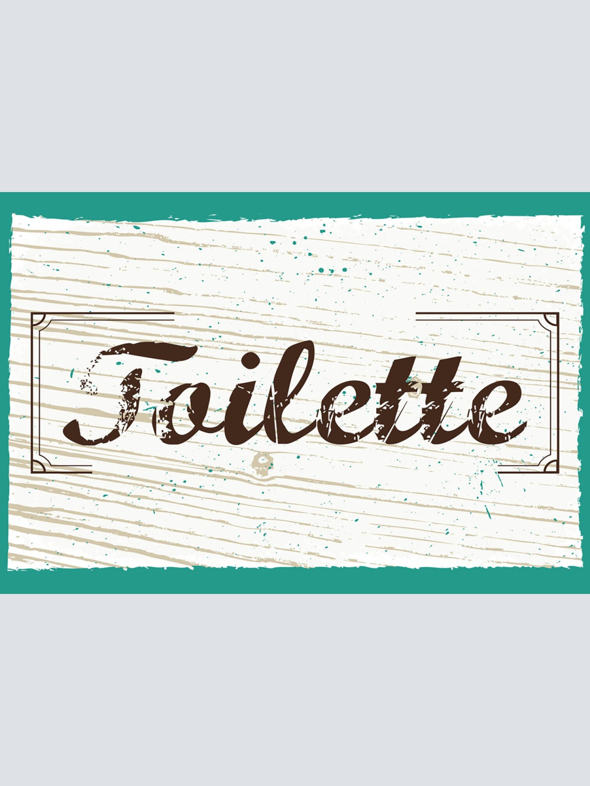 Schild Spruch Toilette JW