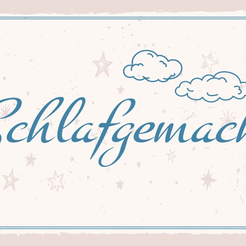 Schild Spruch Schlafgemach JW