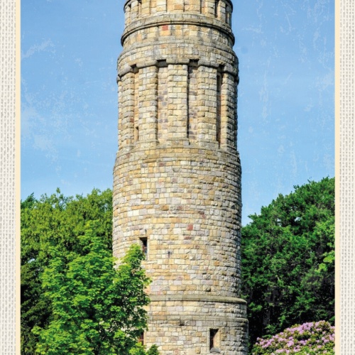 Schild Spruch Bochum Deutschland Bismarckturm JW