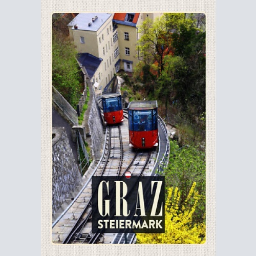 Schild Spruch Graz Steiermark Österreich Eisenbahn JW