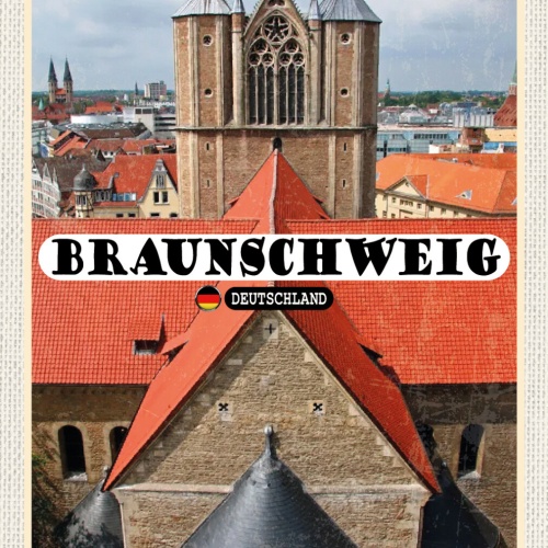 Schild Spruch Braunschweig Deutschland Dom JW