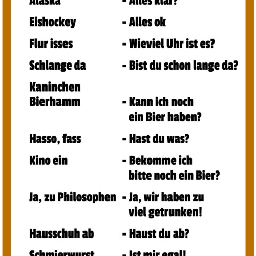 Schild Spruch Betrunken-Deutsch Alaska-Alles klar Übersetzung Alkohol JW