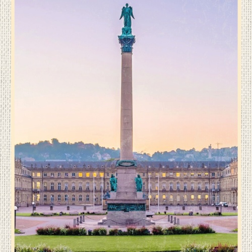 Schild Spruch Stuttgart Deutschland Schlossplatz JW