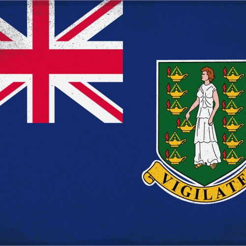 Schild Spruch Falgge Britische Jungferninseln JW