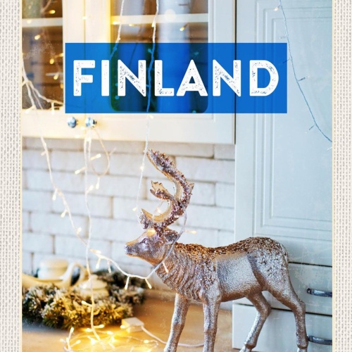 Schild Spruch Sylt Finland Finnland Rentier Küche JW