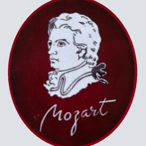 KuK Nostalgie Holzschild Mozart Amadeus Porträt Klassik Klassische Musik Schild