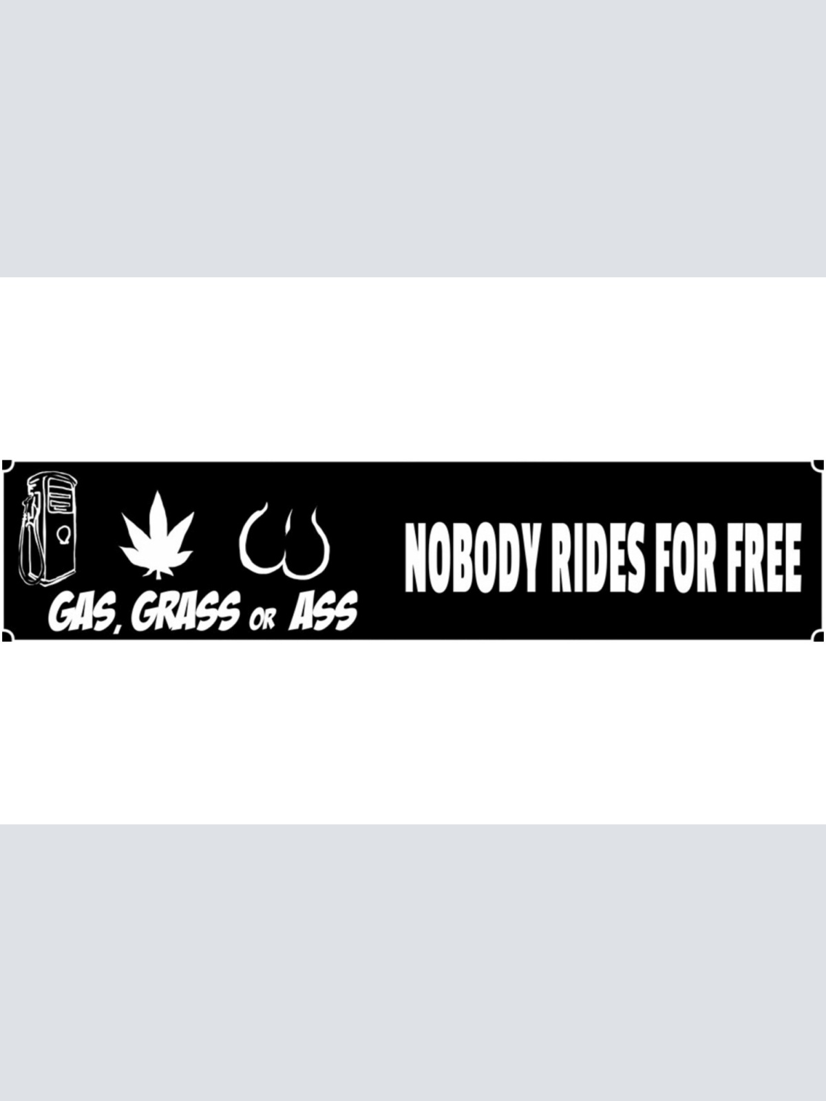 Schild Gas Grass Ass Benzin Gras Hintern Ride Free Reiten 46 x 10 Blech od. Holz