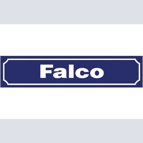 Schild Falco Hans Hözl Musiker Popstar Ort Straße Platz 46 x 10 Blech od. Holz