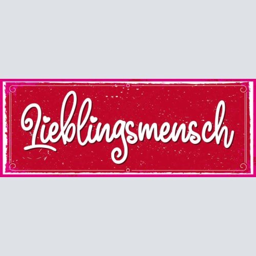 Schild Lieblingsmensch Liebling Liebe Beziehung Freundschaft 27x10 Blech od.Holz