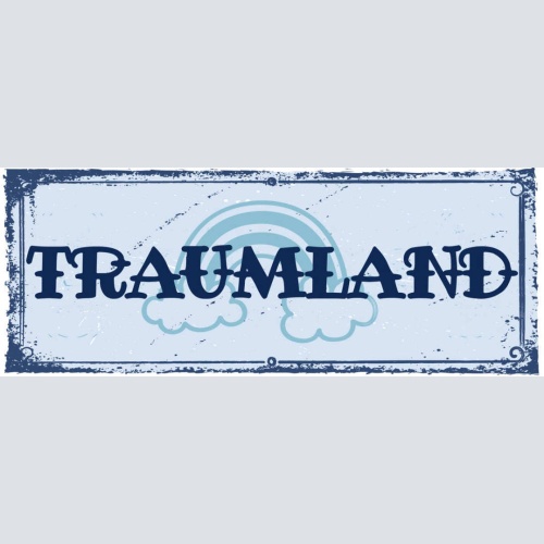 Schild Traum Land Träumen Fantasie Wunderbar Ideal Schlafen 27x10 Blech od.Holz