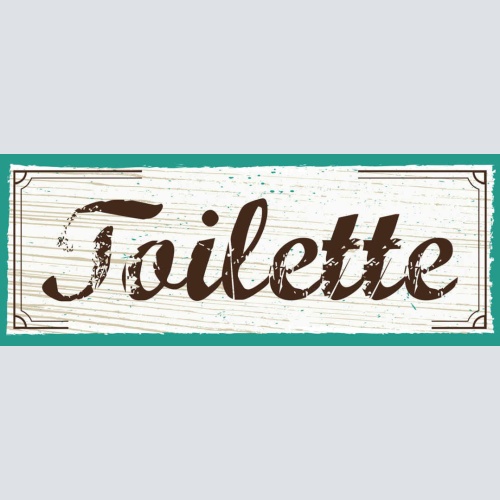 Schild Toilette WC Klo Damen Herren 27x10 Blech od.Holz