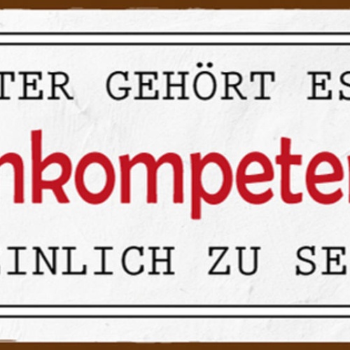 Schild Als Mutter Gehört Es Zu Den Kernkompetenzen Peinlich Zu Sein 27 x 10