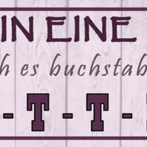 Schild Ich Bin Eine Frau Soll Ich Es Buchstabieren Göttin 27 x 10 Blech od. Holz