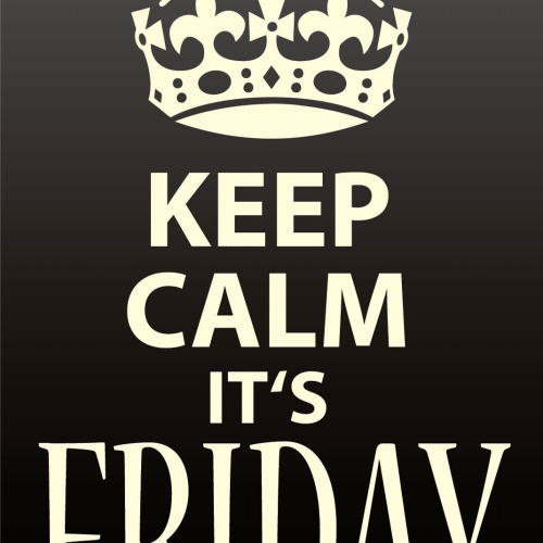 Schild Keep Calm It’s Friday Ruhig Freitag 12x18 / 20x30 / 30x40 Blech od. Holz