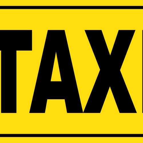 Schild Taxi Taxistand 12x18 / 20x30 / 30x40 Blech od. Holz