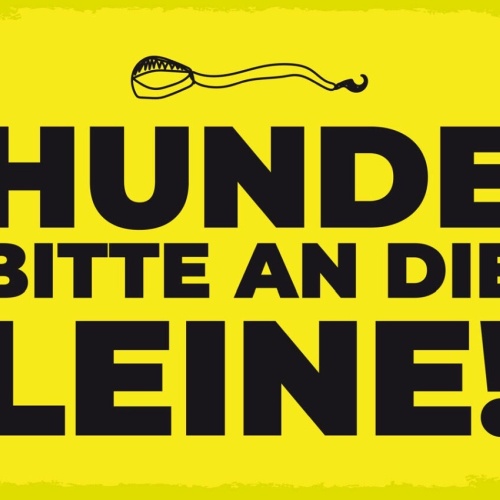 Schild Hunde Bitte An Die Leine Pflicht Hund 12x18 20x30 30x40 Blech/Holz