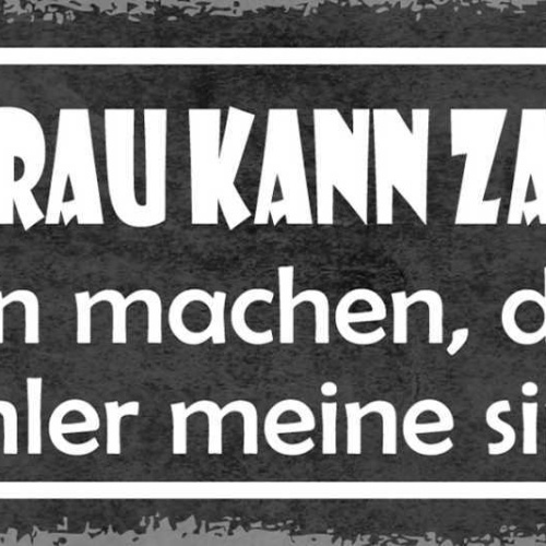 Schild Meine Frau Kann Zaubern Sie Macht Dass Ihre Fehler Meine Sind 27x10