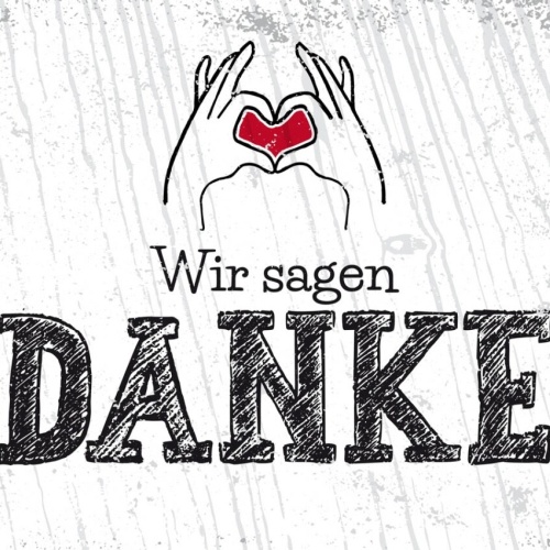 Schild Wir Sagen Danke Vielen Dank Herz Dankeschön 12x18 20x30 30x40 Blech/Holz