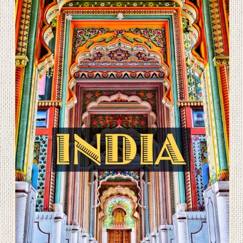 Schild India Indien Patrika Gate Tor Jawahar Garten 12x18 20x30 30x40 Blech/Holz
