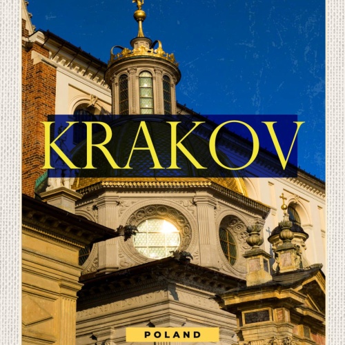 Schild Krakov Poland Krakau Polen Sigismundkapelle 12x18 20x30 30x40 Blech/Holz