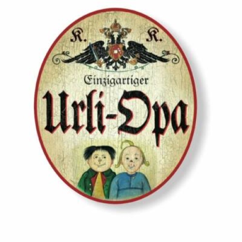 Kuk nostalgie holzschild einzigartiger urli-opa