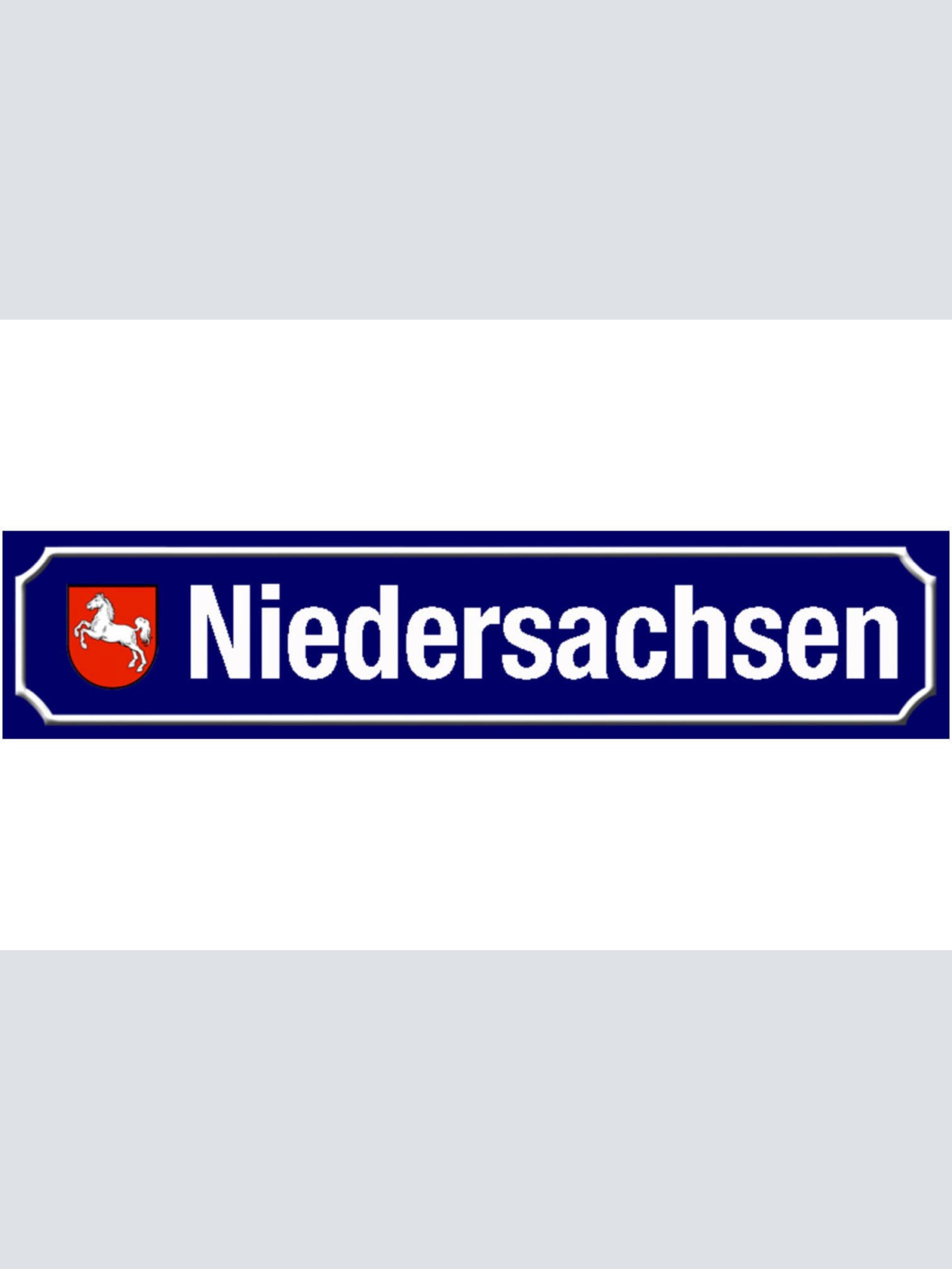 Schild Niedersachsen Deutschland Ort Straße Platz 46 x 10 Blech od. Holz