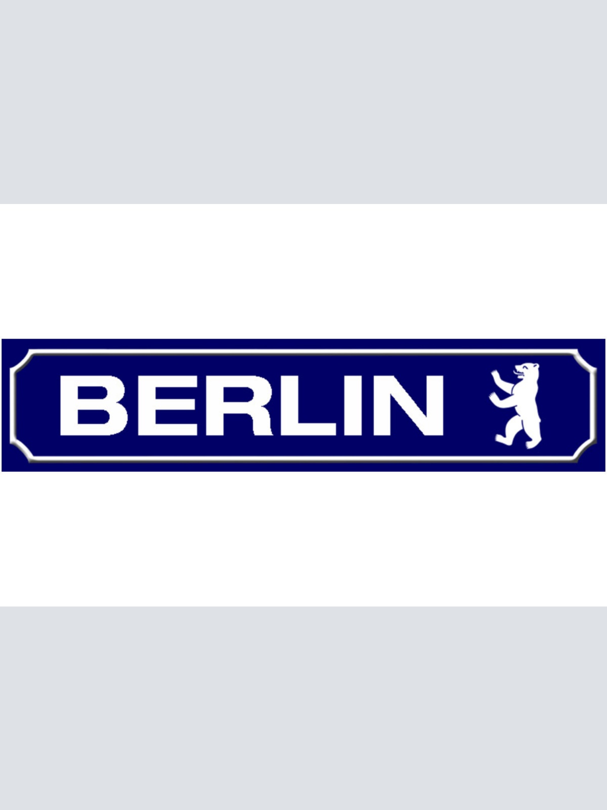 Schild Berlin Haupt Stadt Deutschland Ort Straße Platz 46 x 10 Blech od. Holz