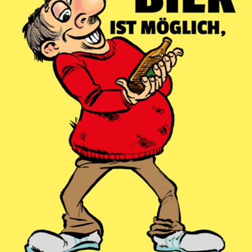 Schild Spruch Ein Leben ohne Bier ist möglich aber nicht sinnvoll Alkohol JW