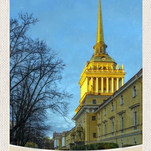 Schild Saint Petersburg Russia Russland Admiralität 12x18 20x30 30x40 Blech/Holz