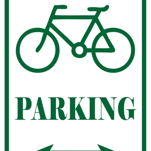 Schild Spruch Parking Parken Fahrrad JW