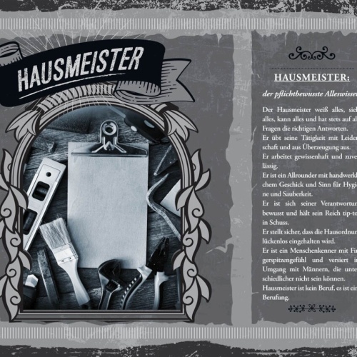 Schild Hausmeister Beruf Hausbesorger Haus Manager 12x18 20x30 30x40 Blech/Holz