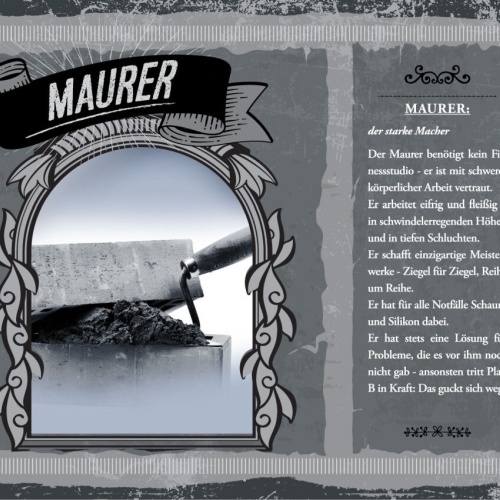 Schild Maurer Beruf Handwerker Arbeiter Mauerwerk 12x18 20x30 30x40 Blech/Holz