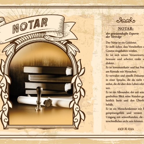 Schild Notar Beruf Jurist Beurkundung Recht 12x18 20x30 30x40 Blech/Holz