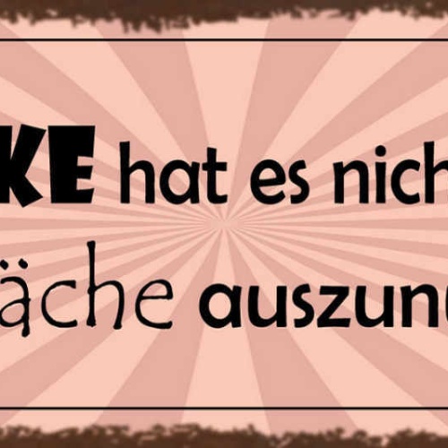 Schild Stärke Hat Es Nicht Nötig Schwäche Auszunutzen 27x10 Blech od.Holz