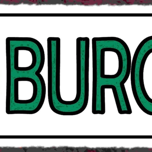 Schild Burger Hamburger Fast Food Restaurant Imbiss Essen 27x10 Blech od.Holz