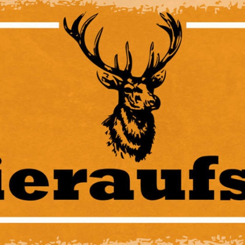 Schild Revier Aufsicht Jäger Wald Wild Reh Hirsch Jagd Jagen 27x10 Blech od.Holz