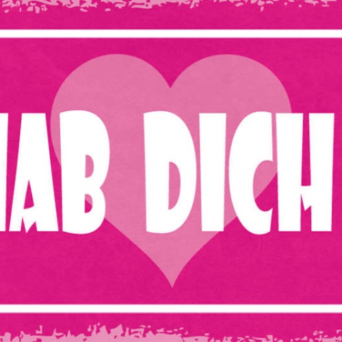 Schild Ich Hab Dich Lieb Liebe Beziehung Ehe Paar Romantik 27x10 Blech od.Holz
