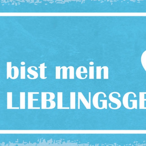 Schild Du Bist Mein Lieblingsgedanke Liebe Beziehung Ehe 27x10 Blech od.Holz