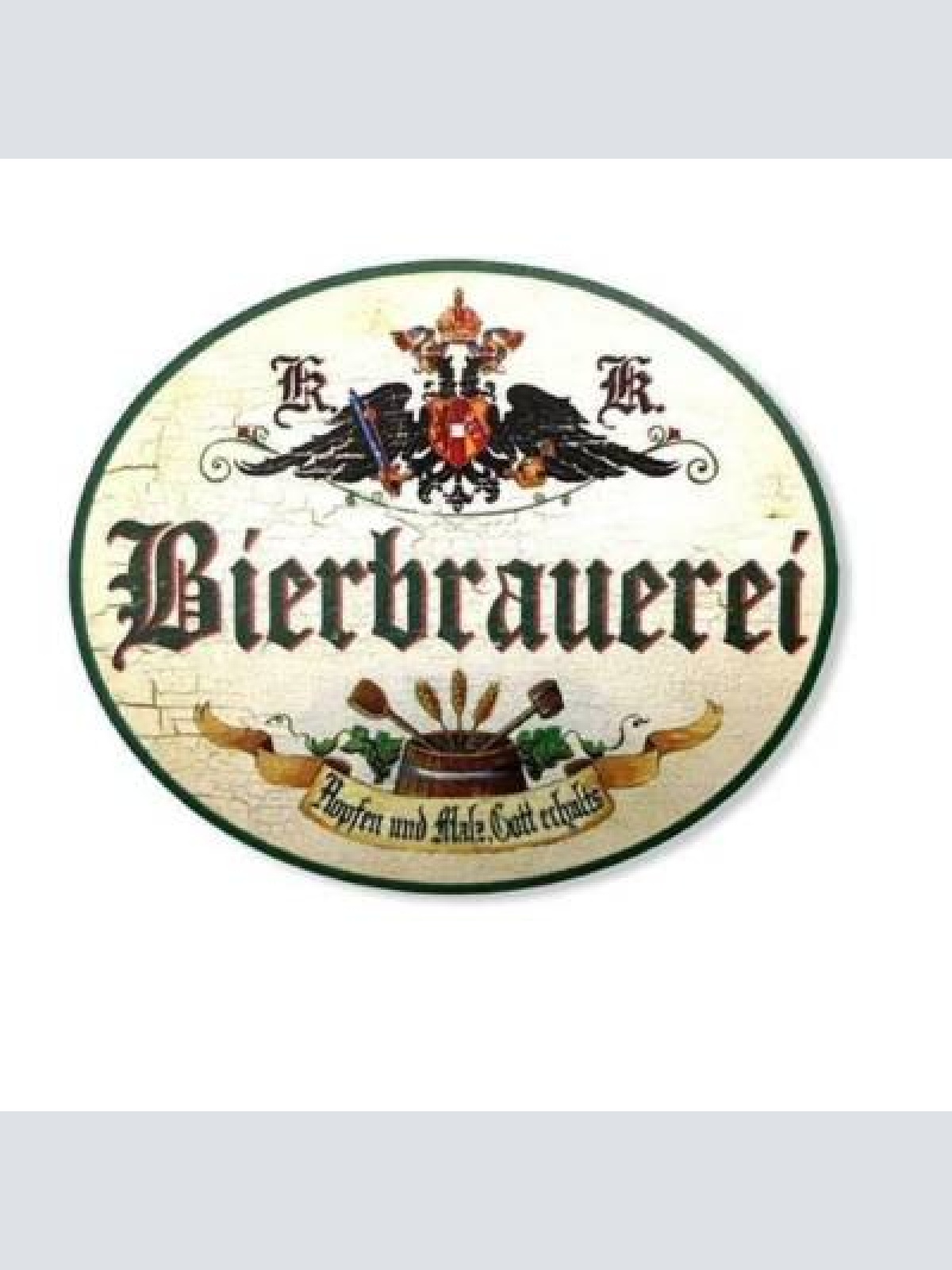 Kuk nostalgie holzschild bierbrauerei bier schild hopfen und malz