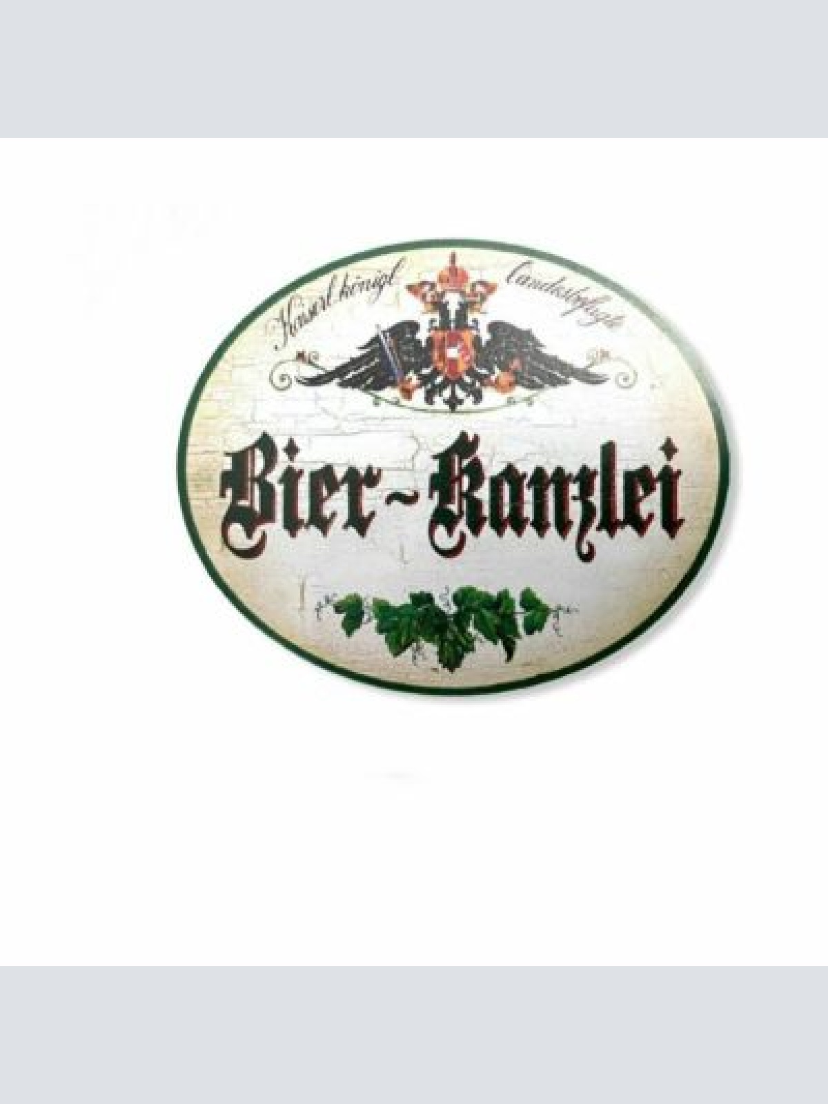 KuK Nostalgie Holzschild Bier - Kanzlei  Schild
