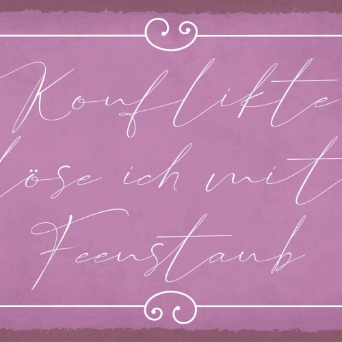 Schild Konflikte Feenstaub Fee Streit Liebe 12x18 / 20x30 / 30x40 Blech od. Holz