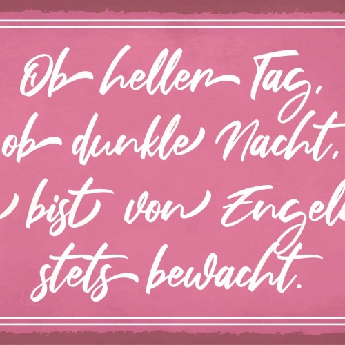 Schild Tag Nacht Engeln Religion Gott Liebe 12x18 / 20x30 / 30x40 Blech od. Holz