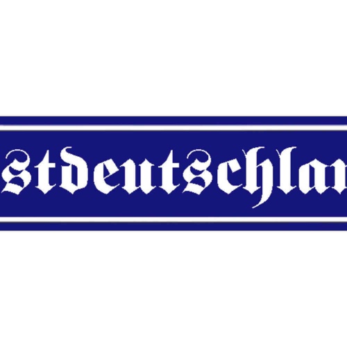 Schild Ost Deutschland Osten DDR Ossis Land Ort Straße 46 x 10 Blech od. Holz