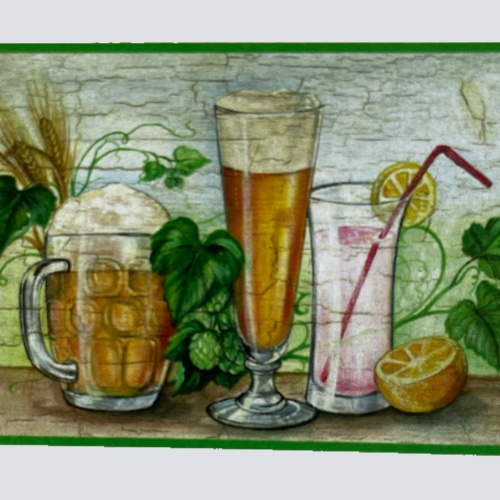 Nostalgie Holzschild Bier Cocktail Alkohol Glas Bar Spirituosen Schild