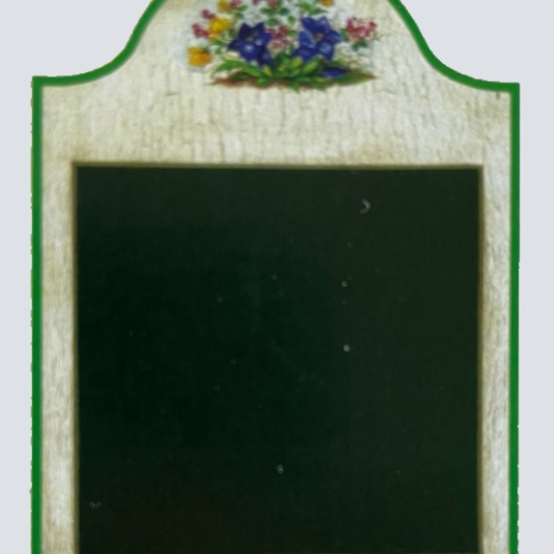 Nostalgie Holzschild Tafel Stil Ohne Text Leer Keine Schrift Blumen Schild